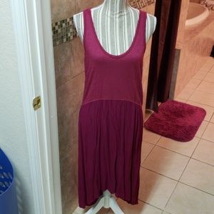 Raspberry Anthropologie Dress